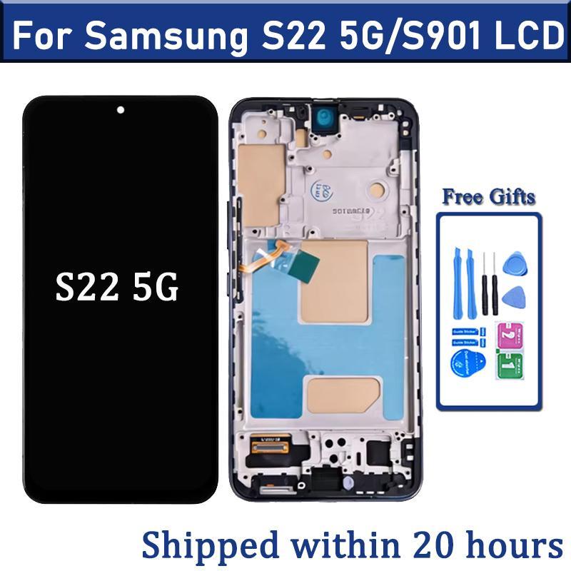 TFT สําหรับ Samsung Galaxy S22 S901B S901U S901W S901N S901E จอแสดงผล LCD S22 5G หน้าจอสัมผัสสําหรับ