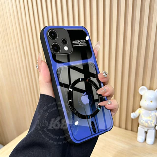 เคส OPPO Reno 16 Pro 15 15F 5G เคสสุดคูลระดับไฮเอนด์แม่เหล็กไล่เฉดสี กันกระแทกพร้อมตัวปกป้องเลนส์กล้อง เคสโทรศัพท์แก้วหล่อสำหรับผู้ชายและเด็กผู้ชาย