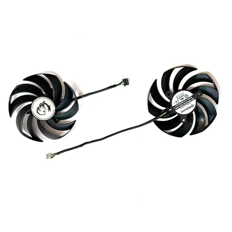 95 มม.PLD10010B12HH 4Pin CPU Cooler พัดลมสําหรับ MSI RTX 3060 Ti RX6600 6700 XT Cooling กราฟิกการ์ดพ