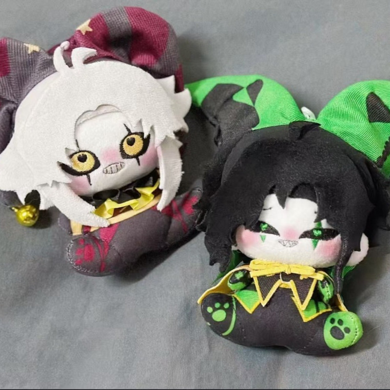 Pierrot Circus ตุ๊กตาผ้ากํามะหยี่นุ่ม 10 ซม.น่ารักตัวตลกตัวละครยัดไส้ของเล่นความเครียดบรรเทาสะสมสําหรับแฟนๆ