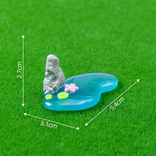 น้ําสร้างสรรค์สัตว์ขนาดเล็กก้อยเป็ดน้อยสีเหลืองการจัดสวนการจัดสวนขวดนิเวศวิทยาเครื่องประดับมอสไมโครภูมิทัศน์ตกแต่งสวนทําเองเรซิ่นหัตถกรรมอุ