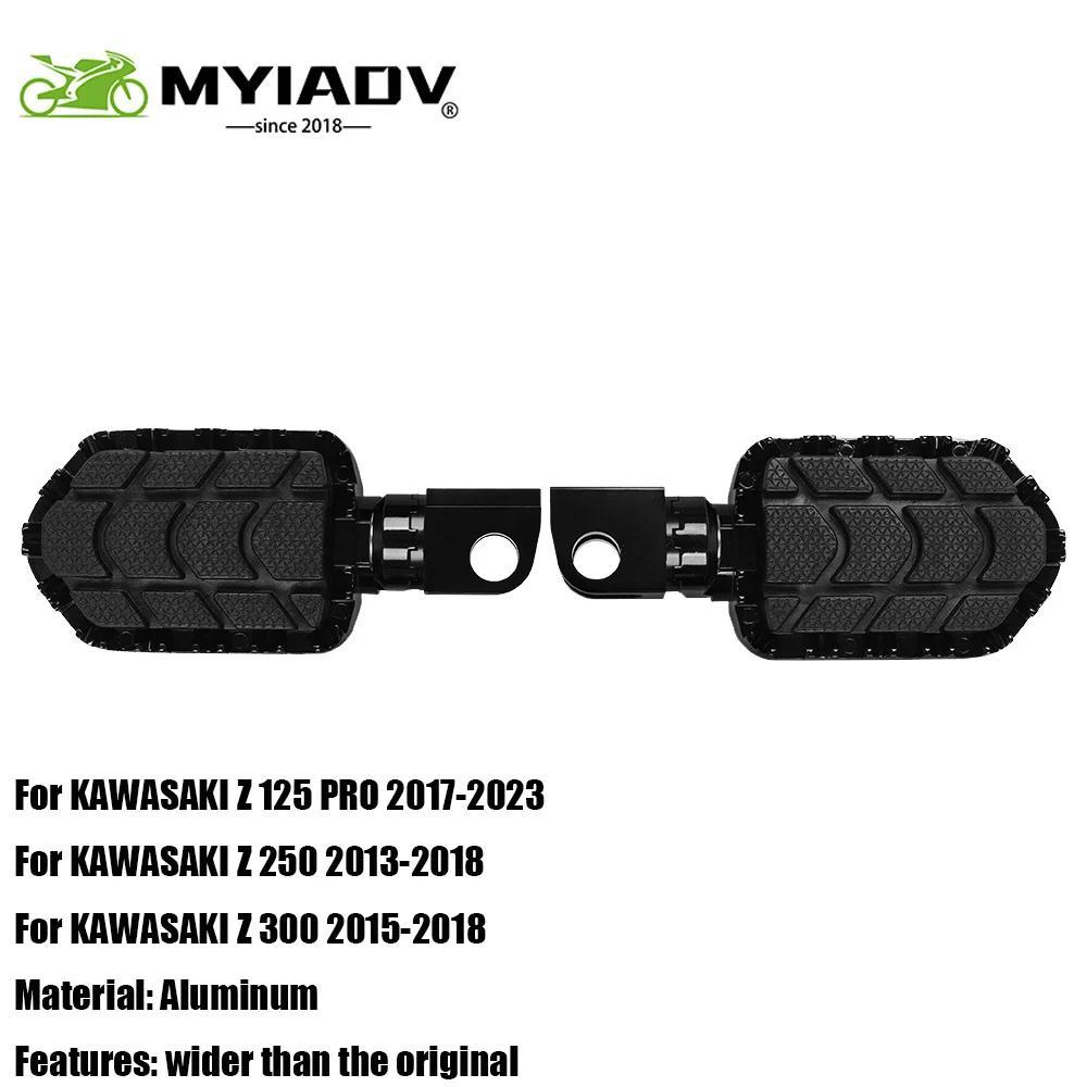 WX สำหรับรถมอเตอร์ไซค์ KAWASAKI Z 125 PRO Z 250 Z 300 Z125 PRO Z250 Z300 ที่พักเท้าหน้าอะลูมิเนียมแบ