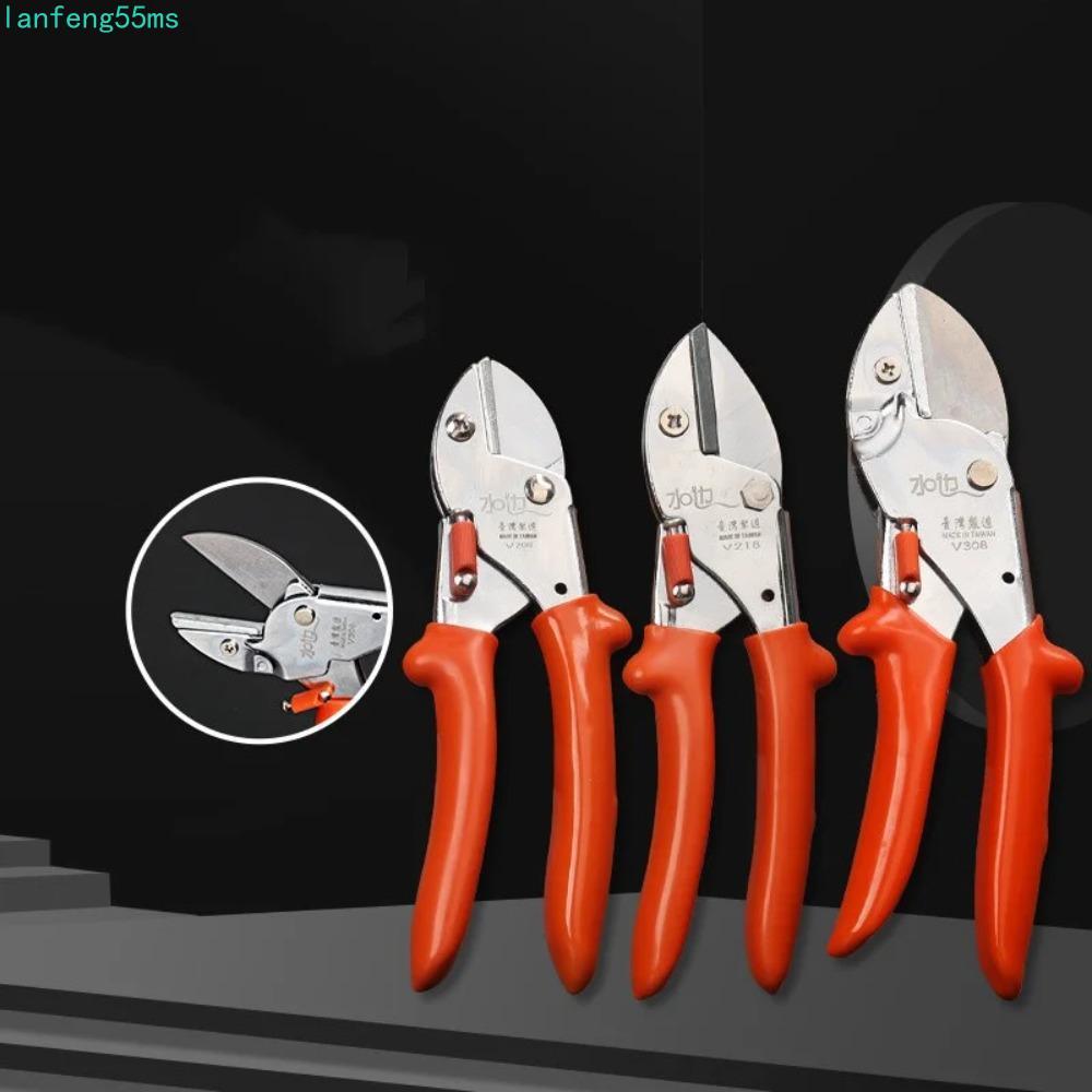 กรรไกรตัดแต่งกิ่ง LANFENG, ด้ามจับตามหลักสรีระศาสตร์ Sharp Gardening Scissor, เครื่องตัดบอนไซสะดวกทนทาน SK5 เหล็กดอกไม้กรรไกรตัดแต่งกิ่งองุ่น