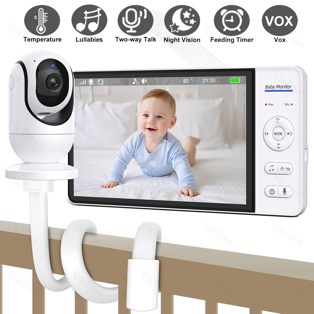 ส่งไว Baby Monitor กล้องดูแลเด็ก แบบไร้สาย จอกว้าง 7" ใช้งานง่าย สนทนาผ่านกล้องได้ ไม่ต้องต่อwifi