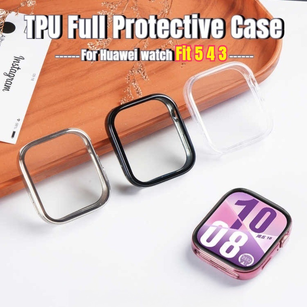 Anti-drop TPU เคสป้องกันฝาครอบกันชนใช้งานร่วมกับ Fit 5 / 4 Pro 3 อุปกรณ์เสริมนาฬิกาอัจฉริยะ เหมาะสําหรับ huawei