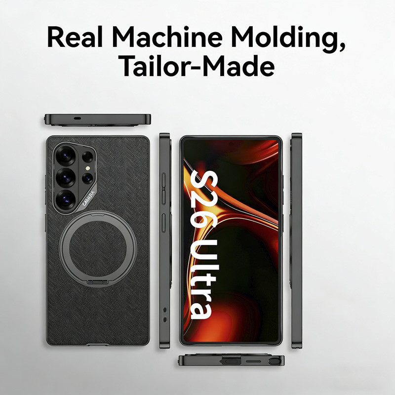 เคสสําหรับ Samsung Galaxy S26 Ultra 360°Bracket Stand Holder กันกระแทก Matte Cover ขาตั้งแบบพับได้สําหรับ Samsung S26Ultra - รูปที่ 7