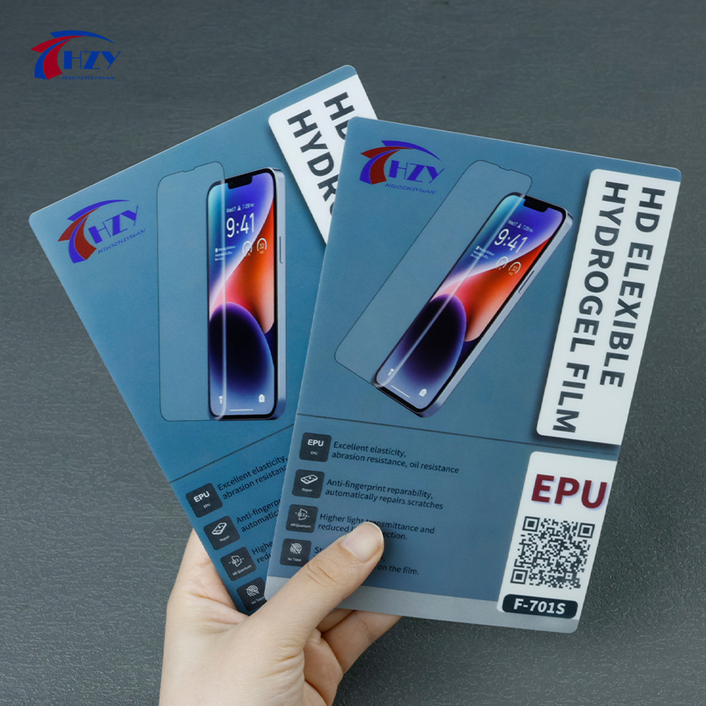 HZY F-701S HD Hydrogel Film แผ่นยืดหยุ่น EPU Quick Repair iPhone, Samsung, Xiaomi Android Screen Pro