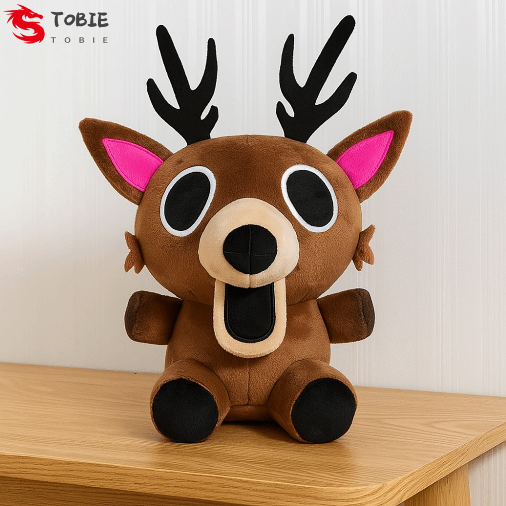 TOBEE Deer Plush Doll, PP Cotton Soft 99 Nights In The Forest Peripherals Toy, Game Character เกมตลก