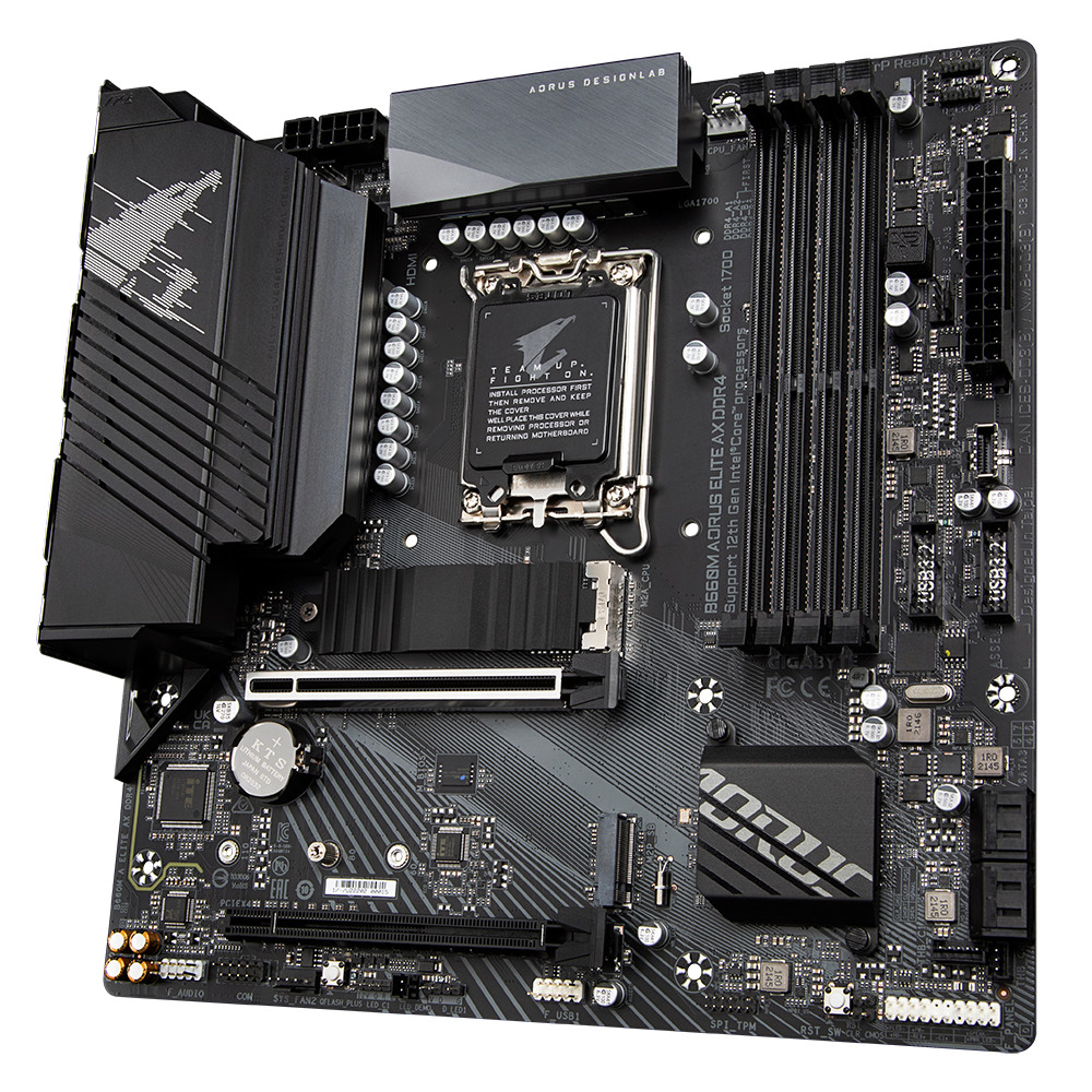 เมนบอร์ด Gigabyte/Gigabyte B660M Series แกะสลักขนาดเล็ก AORUS AX S2 รองรับ CPU รุ่นที่ 12 รุ่นที่ 13