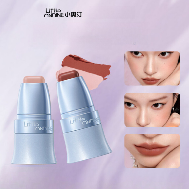 LITTLE ONDINE บลัชออนแท่งอเนกประสงค์ ลิปกลอส อายแชโดว์ แต่งหน้านู้ดติดทนนานเพื่อปรับสีผิวให้กระจ่างใส
