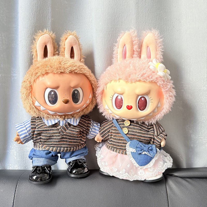 🔥ชุดลาบูบู้ 38cm ชุด mokoko ตัวใหญ่ ชุดตุ๊กตา 40cm ชุด labubu time to chill ชุด labubu 40 cm