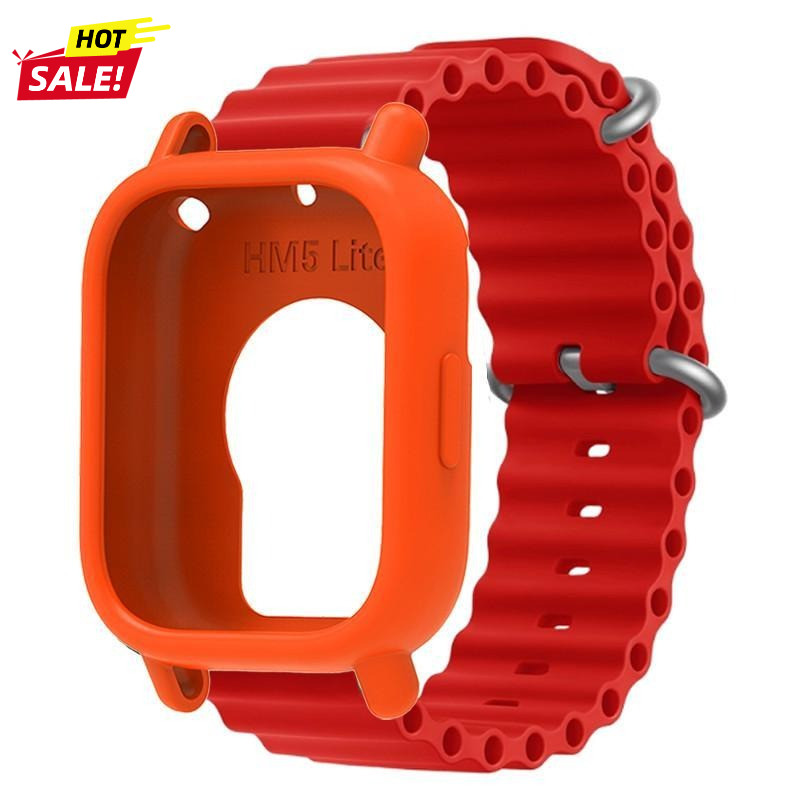 เคสซิลิโคนคลื่น + สายกีฬาสําหรับ Redmi Watch 5Active Redmi Watch 5Lite