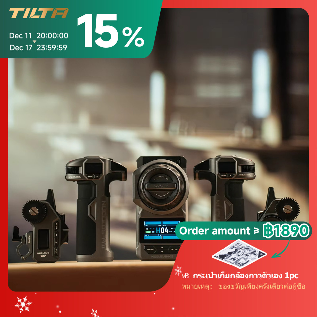 TILTA ติดตามโฟกัส Nucleus-M II Pro ไร้สายตามโฟกัสระบบควบคุมเลนส์ WLC-T06 สําหรับ DJI RONIN RS4/RS3 A