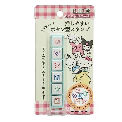 Kodomonokao Stamp Sanrio Characters Pochitto Six My Melody 2412-003 Character Face Schedule 2412-002