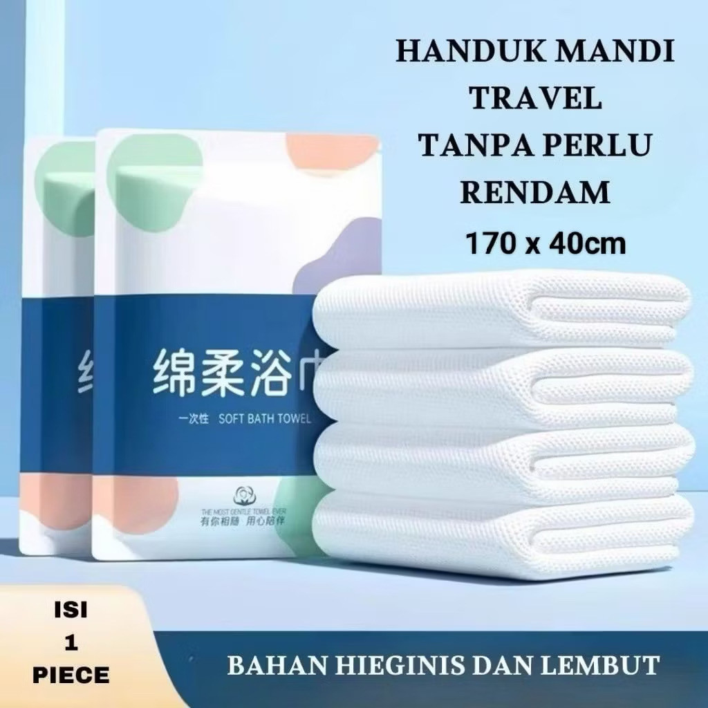 BIGOSTORE - DISPOSABLE TRAVEL TOWEL TRAVELING TOWEL DISPOSABLE TISSUE TOWEL