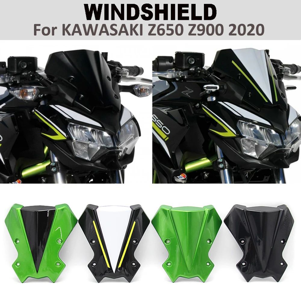 ใหม่รถจักรยานยนต์กีฬากระจกหน้าจอ Viser Visor Wind Deflectors Fairing สําหรับ KAWASAKI Z900 Z650 Z 65