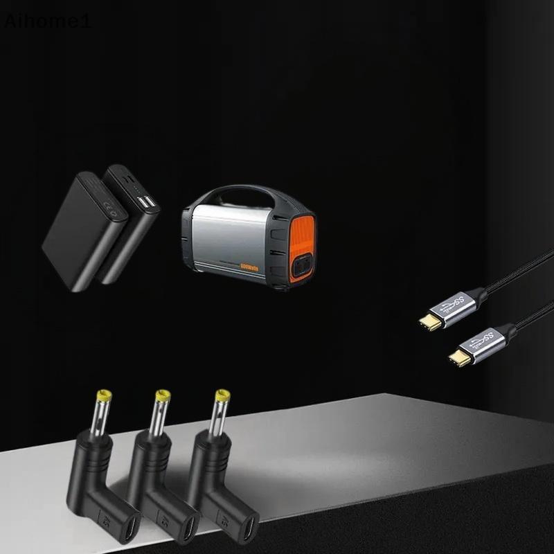 Aiho 5V Type-C ถึง DC ชาร์จปลั๊กแปลงสําหรับ PSP 1000, 2000, 3000 อะแดปเตอร์เกม DC แจ็คปลั๊กอะแดปเตอร