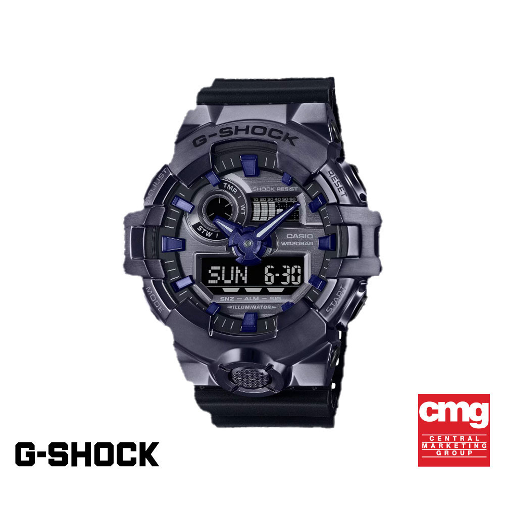 Casio นาฬิกาข้อมือผู้ชาย G-SHOCK รุ่น GM-700P-6ADR สายเรซิ่น สีม่วง