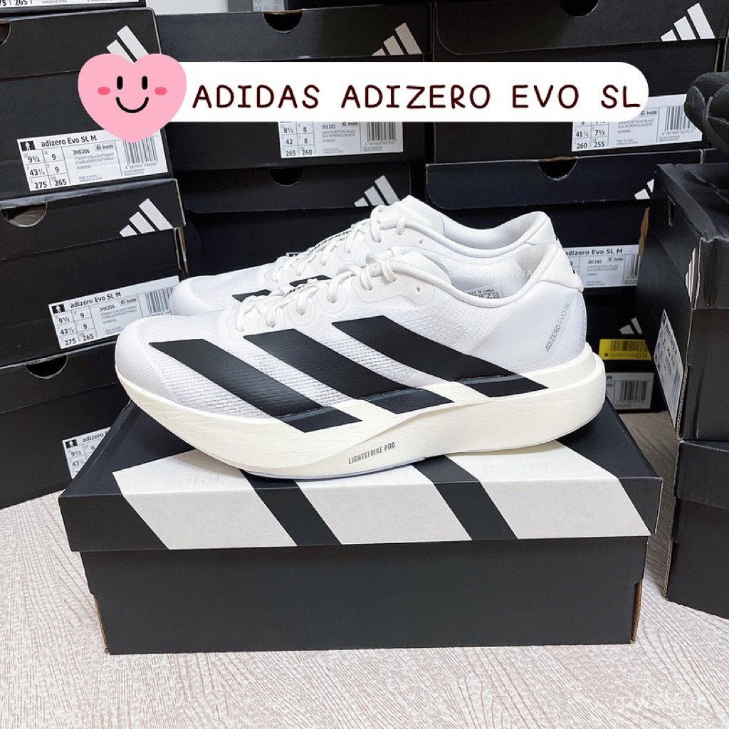 [สต๊อกพร้อม]รองเท้าวิ่ง ADIDAS ADIZERO EVO SL- (JH6206), (JH6208) สี: Cloud White/Core Black KVV3