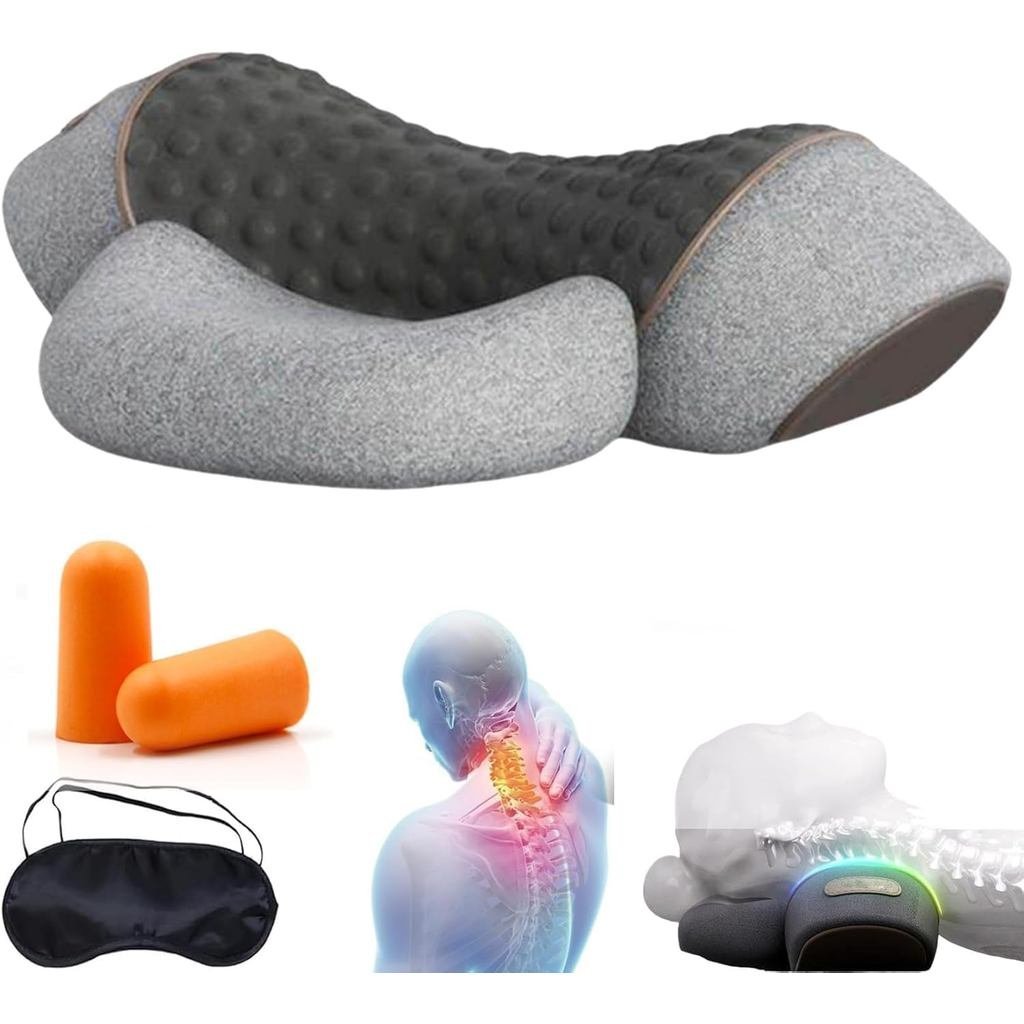 3 in 1 เครื่องนวดกระดูกสันหลังส่วนคอ Calmé O เครื่องนวดคอไหล่หลัง เครื่องนวดคอไหล่ (สีเทา)