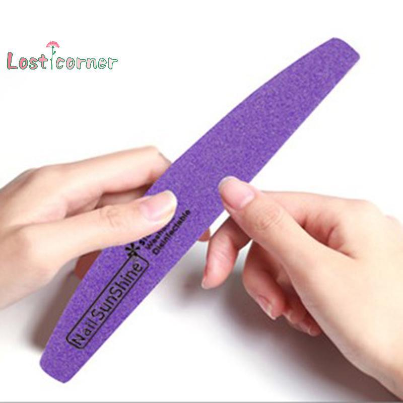 [มุมหาย] 10 ชิ้นชุดล้างทําความสะอาดได้ฟองน้ําขัดตะไบเล็บบัฟเฟอร์ 100/180 ขัดบด [ใหม่] - รูปที่ 4