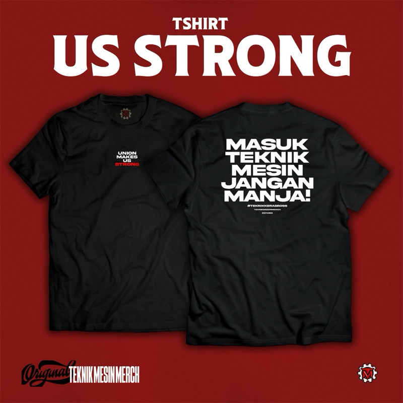 US Strong Tshirt O คอผ้าฝ้ายหวี 30S