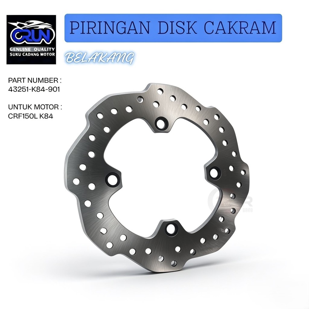 43251-K84-901 จานดิสหลัง Honda CRF150L K84 /เบรคหลัง CRF 150L