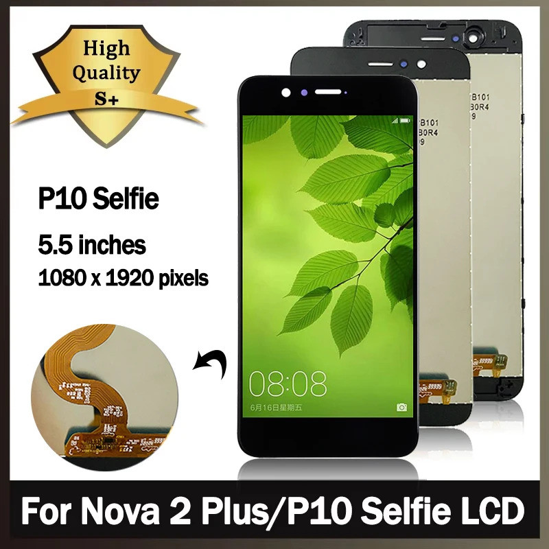 ทดสอบสําหรับ Huawei Nova 2 Plus BAC-L23 BAC-L21 BAC-L03 LCD Touch Screen Assembly Digitizer สําหรับ 