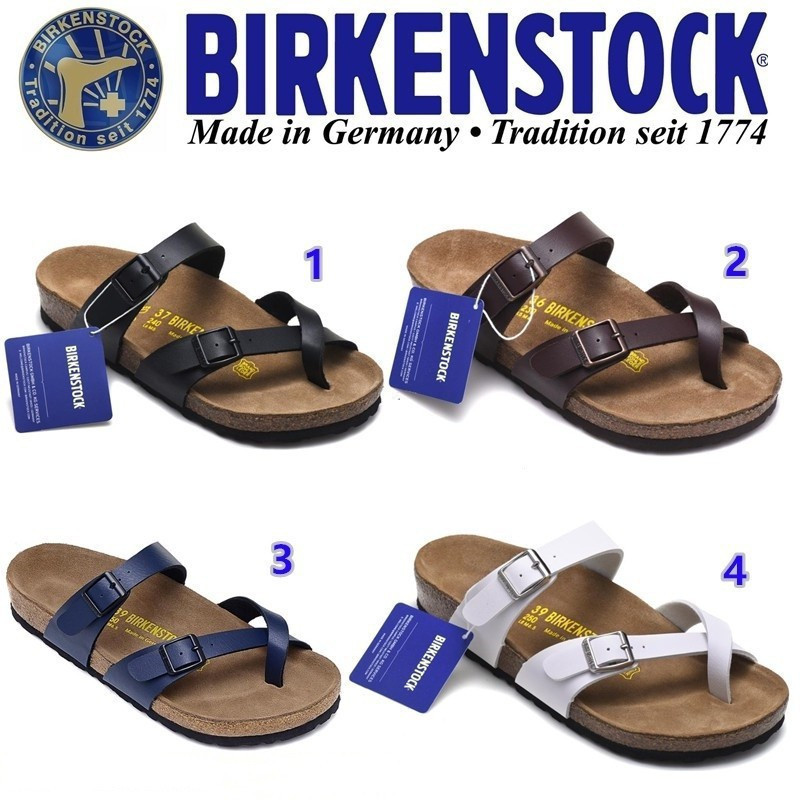 Birkenstock Birkenstock Birkenstock Classic Cork Beach Sandals สําหรับผู้ชาย / ผู้หญิง Mayari Series