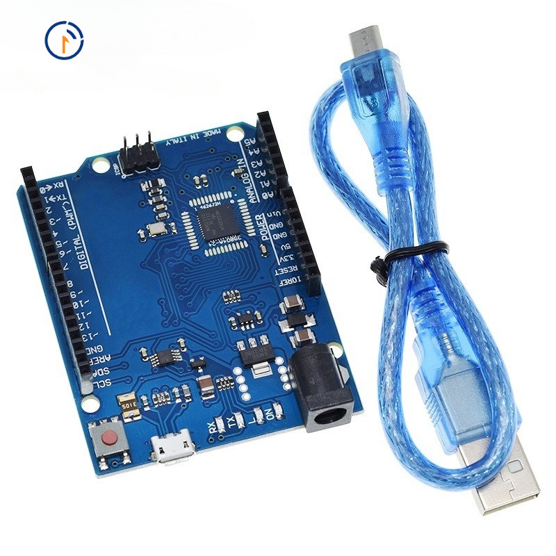 Leonardo R3 บอร์ดไมโครคอนโทรลเลอร์ Atmega32u4 พร้อมสายเคเบิล USB สําหรับ Arduino DIY