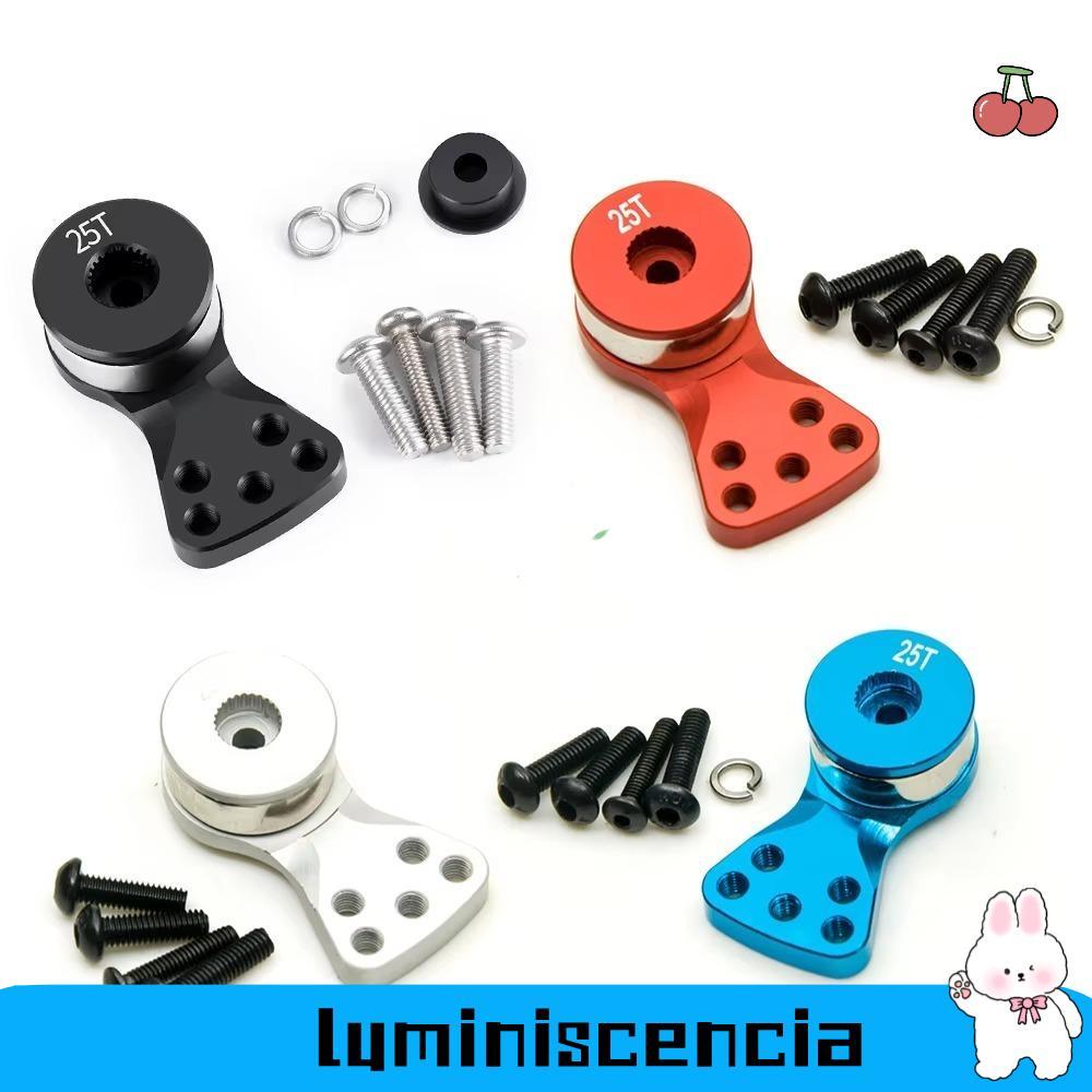 LUMINESCIA Servo Arm, อลูมิเนียม S/M/L พวงมาลัย Servo Arm, ทนทาน 25T ขนาดใหญ่แรงบิดออกแบบ Crawler Se