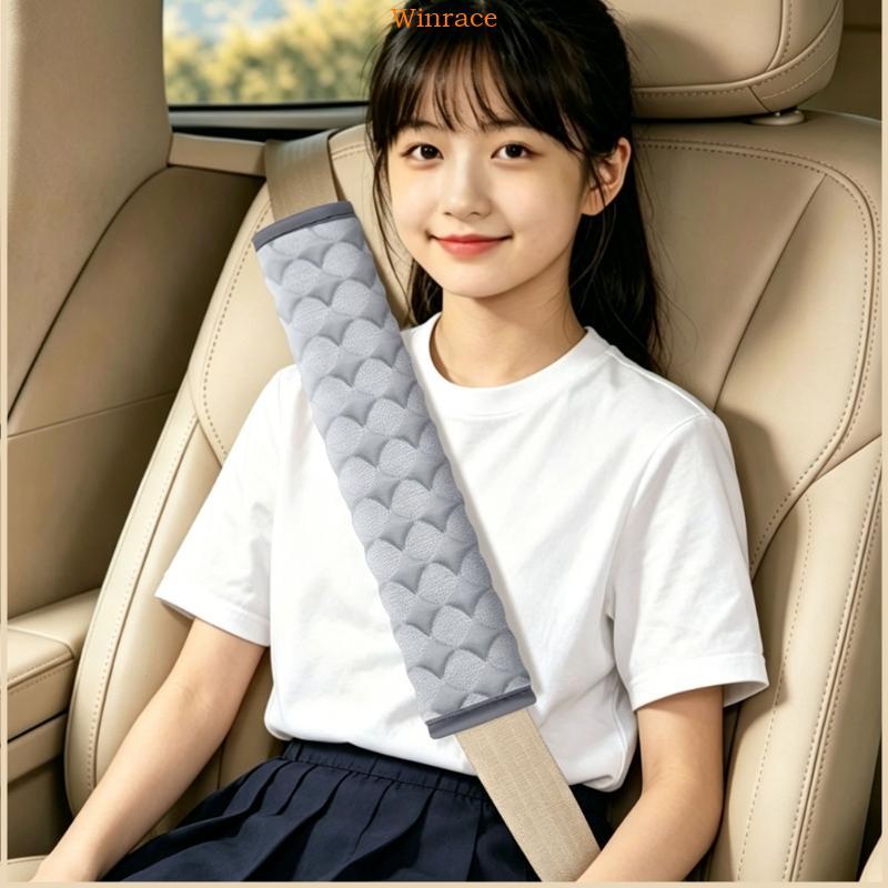 WRC นุ่มมากรถเด็กไหล่ Protector สายรัดผ้าฝ้ายคอ Guard เหมาะสําหรับปลอดภัยสบาย Drivin