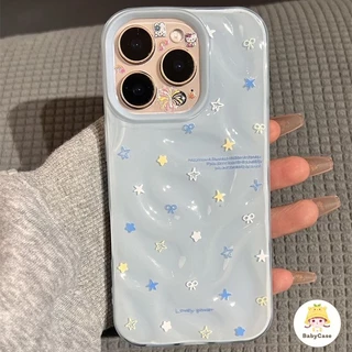 เคส Oppo A17 A12 A15 A38 A16 A54 A57 A3s A78 A74 A5s A58 A16K A18 A17K A7 A55 A31 Reno 8T 6 เคสโทรศัพท์รูปดาวห้าแฉกสไตล์
