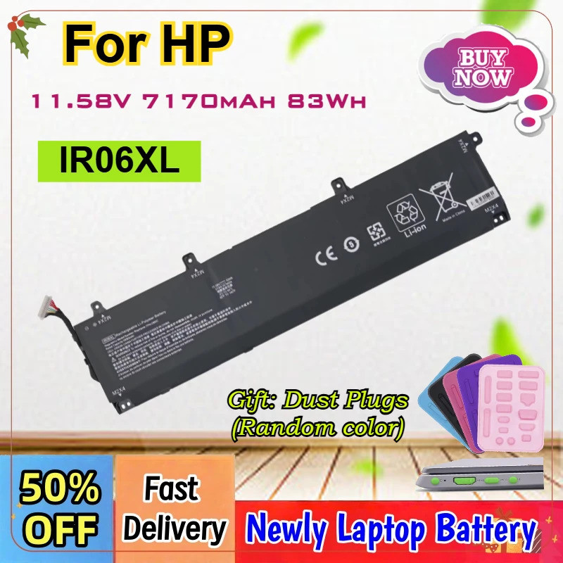11.58V 7170mAh IR06XL แบตเตอรี่แล็ปท็อปสําหรับ HP ZBook Power 15.6 นิ้ว G7 G8 G9 G10 TPN-DB0C M029-0