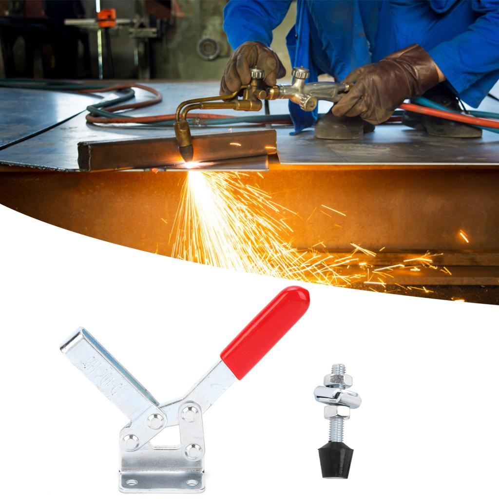 B2fuph 2 ชิ้น Toggle Clamp Anti Rust Alloy Steel Quick Release Hold Down Hand เครื่องมือ 182 กก. GH2