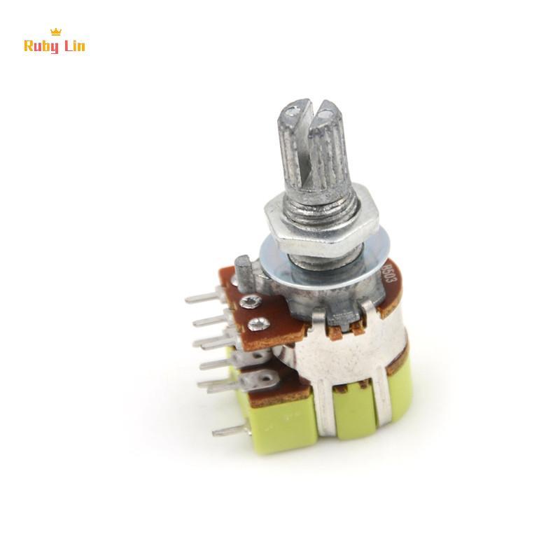 Ruby Lin B50K 50K Ohm Dual Linear Taper Volume Control Switchesometer Switch Nice