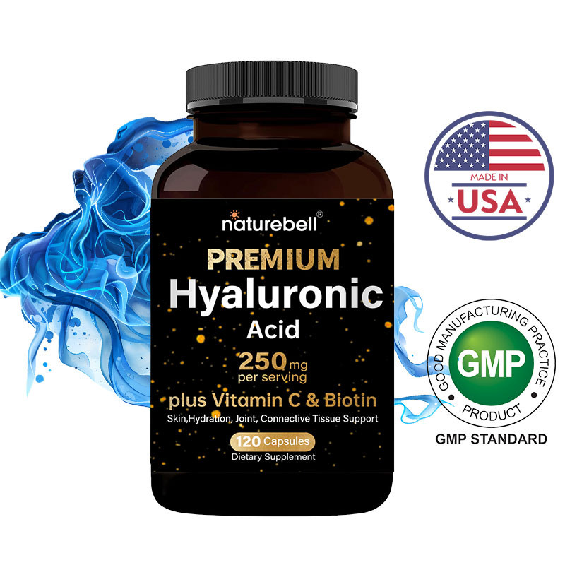 Naturebell Hyaluronic Acid Capsules | ช่วยบำรุงผิวและข้อต่อ | 120 Capsules