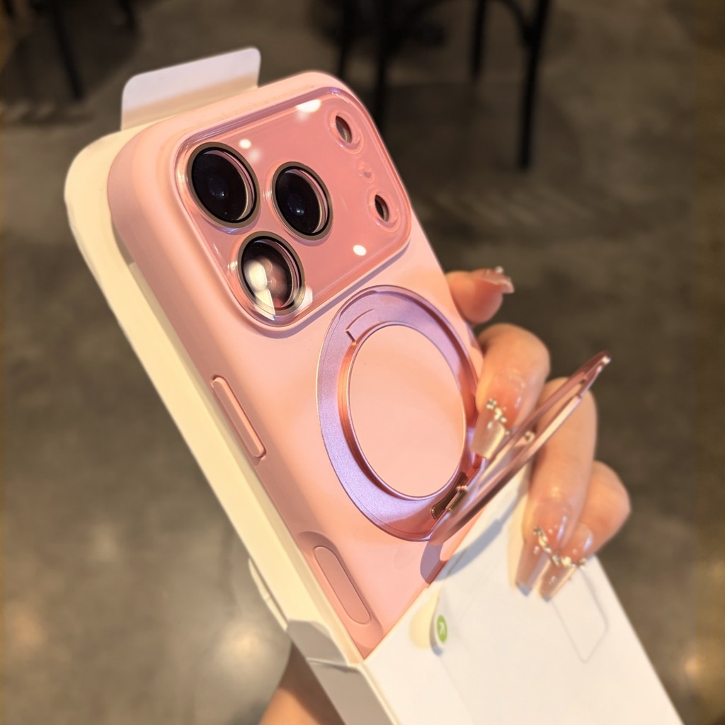 หน้าต่างขนาดใหญ่360หมุนแม่เหล็กยึดซิลิโคนเคสโทรศัพท์สําหรับ ไอโฟน17 16 15 มือโปร สูงสุด กันกระแทกป้องกันกล้องป้องกันการตกฮาร์ดปกหลัง