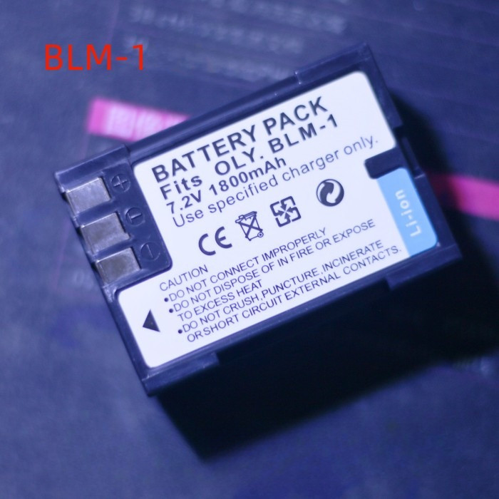 PS-BLM1 battery compatible with Olympus C5060 8080 7070 E300 E510 E500 charger