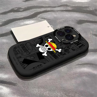 เคสไอโฟน 13 17 Air 11 สำหรับ IPhone 11 17 16 15 13 12 14 Pro Max XR Max เคส IPhone One Piece Skull PFK803A