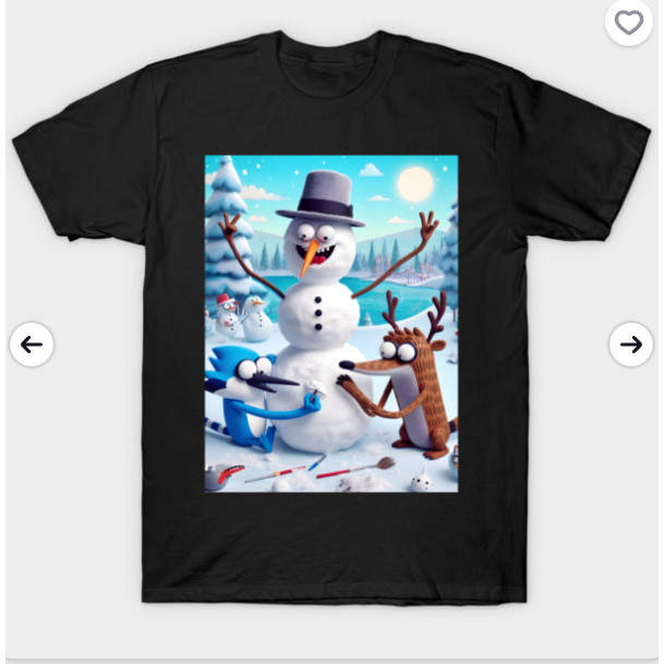 Festive Park Adventures Unveilded Regular Show Christmas Art สําหรับการออกแบบวันหยุดการ์ตูนสัญลักษณ์