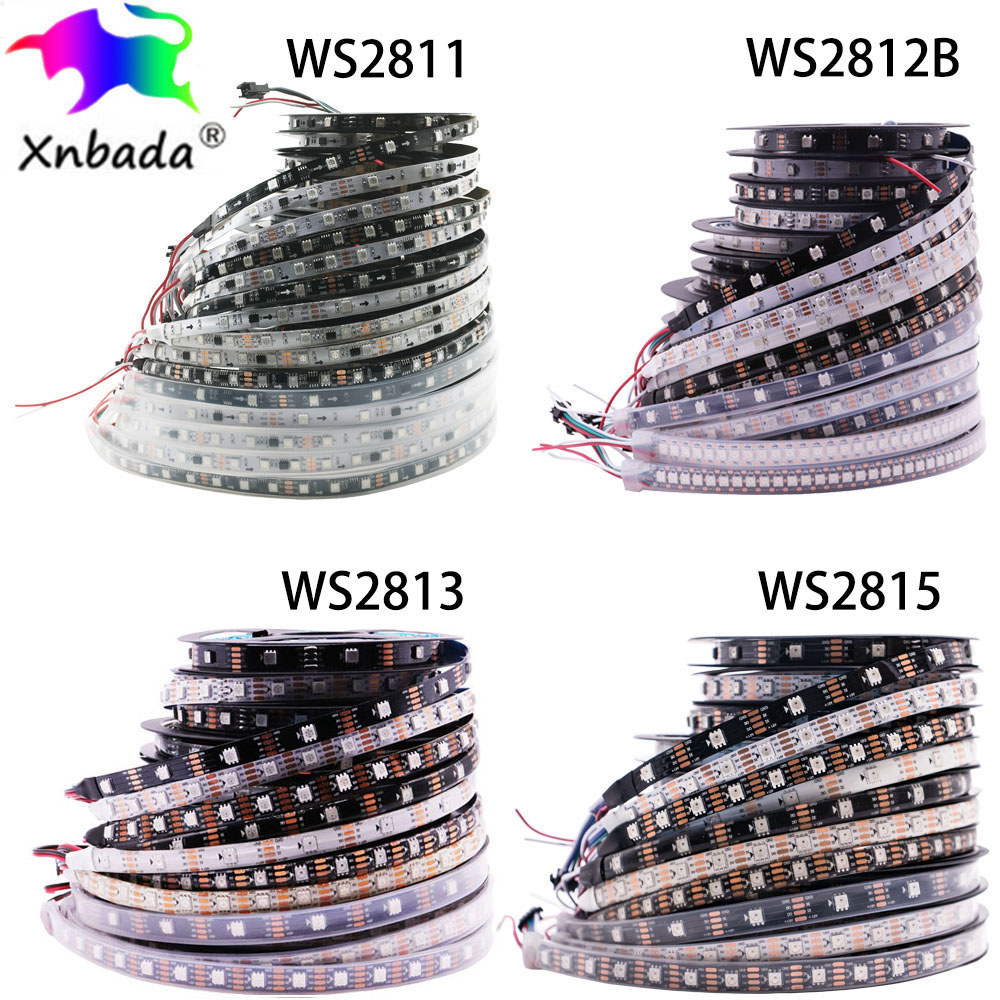 WS2811 WS2812B WS2813 WS2815 Smart RGB Pixels LED Strip WS2812  Addressable IC 30/60/144pixels/Leds/