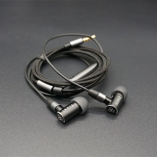 Hg High-End ที่กําหนดเองไทเทเนียม E4000hifi หูฟัง Micro-Dynamic พอร์ต mmcx ระดับพันหยวนสามารถเปลี่ยน