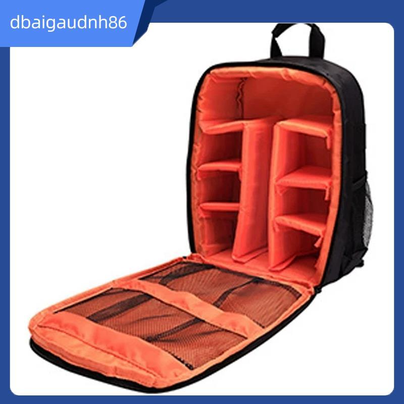 READY STOCK Digital Camera Backpack Bag Camera Backpack กระเป๋ากล้อง สีส้ม