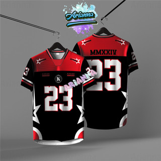 【Free Custom Name & Number】2025 NFL Edition Jersey Baju Tshirt Lelaki Lengan Pendek Retro Collar Full Sublimation Microfiber Jersi Viral Unisex Teamwear Ootd Code：211