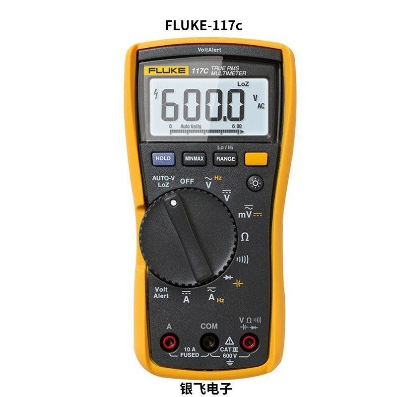 FLUKE FLUKE-117C มัลติมิเตอร์แบบดิจิตอล True RMS ขนาดกะทัดรัด