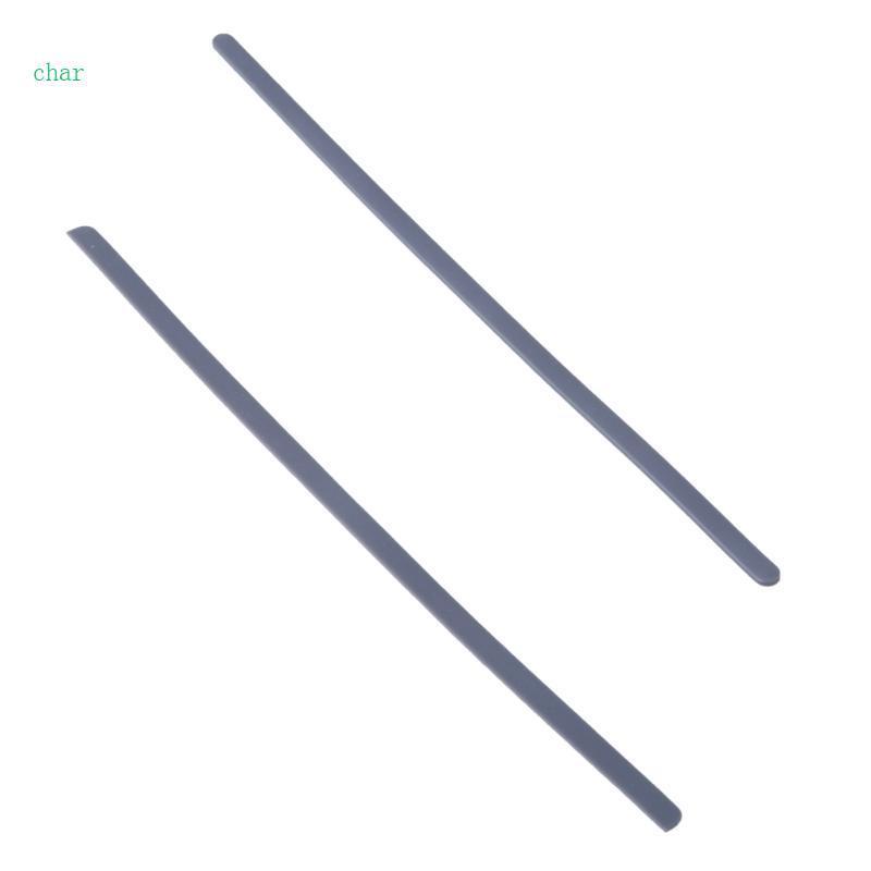 Char 2 ชิ้นเปลี่ยนเคสด้านล่างยางสีดําฟุตแถบเท้าสําหรับ Latitude 7400 E7400