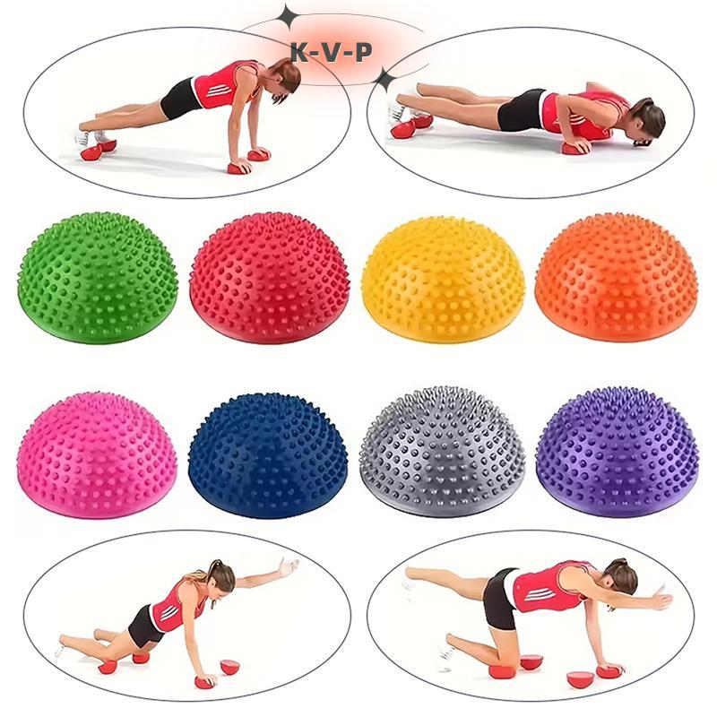 KVP Inflatable Half-Ball นวด Balance Training Ball Tactile Ball Fitness Ball Non-Slip Core Trainer ส