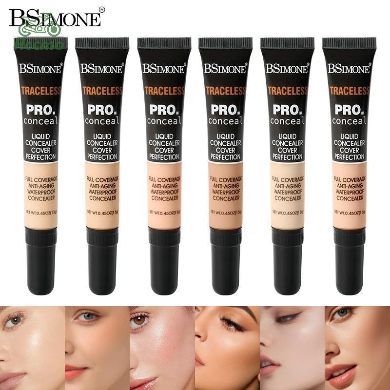 Hccmo 13g Professional คอนซีลเลอร์ยืดหยุ่นคอนซีลเลอร์ Moisturizing Liquid Foundation เพื่อปกปิดความห