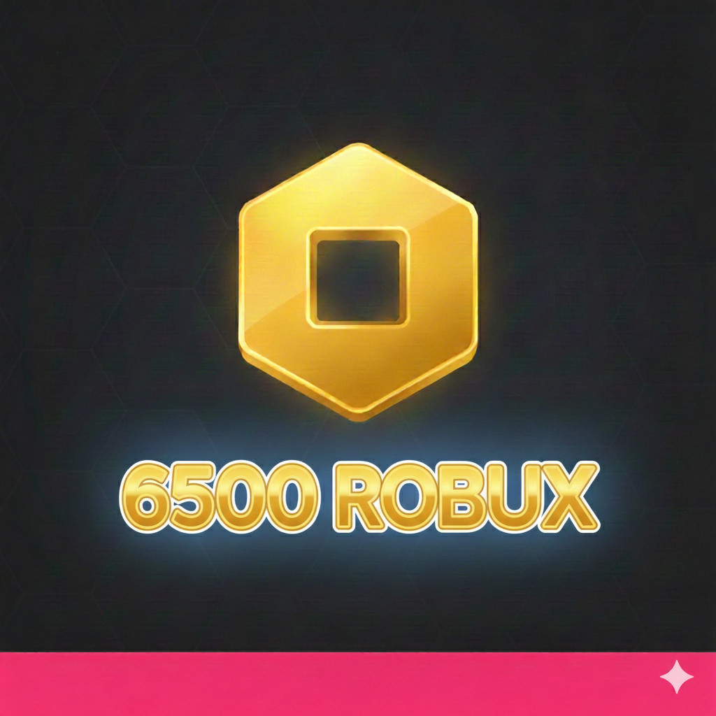 Roblox 6500 Robux เติมโรบักซ์ (Roblox) ราคาถูก ส่งจริง  ขนาด10x10